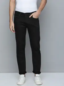 Levis Men Black 513 Slim Straight Fit Mid Rise Stretchable Jeans