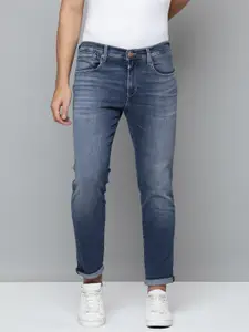 Levis 511 Men Blue Slim Fit Mid-Rise Heavy Fade Clean Look Stretchable Jeans