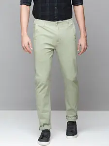 Levis Men Mint Green Slim Tapered Fit Chinos