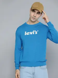 Levis Men Yellow Printed Sweatshirt