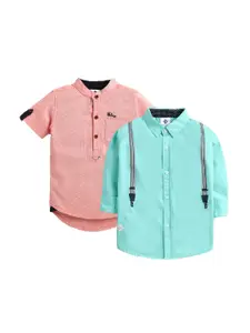 TONYBOY Boys Multicoloured Premium Printed Casual Shirt