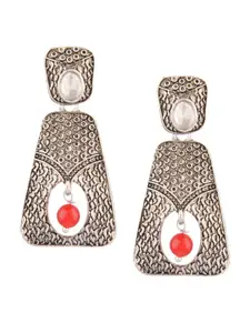 Efulgenz  Oxidized Silver Tone Dangle Earrings Set of 2 for Women, Girls  Drop Earrings