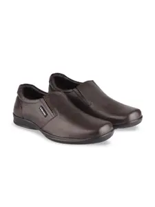 Red Chief Men Brown Solid Leather Formal Shoes