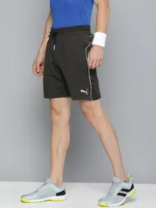 Puma Men Solid Regular Fit Mid-Rise Knitted Cloudspun 8" Training Shorts