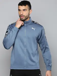 Puma Men Blue Solid Training Sporty Jacket