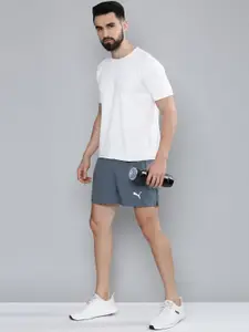 Puma Men Grey Solid Mid-Rise Favourite Woven 5" Session Running Sports Shorts