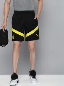 Puma Men BVB Colourblocked Outdoor Training Sports Shorts