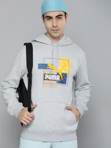 Puma Printed Brand Love Hooded Regular Fit Sweatshirt