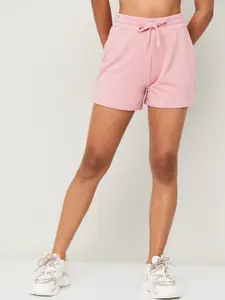 Kappa Women Pink Sports Shorts