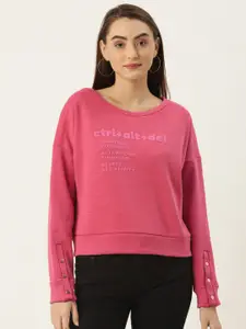 Monte Carlo Monte Carlo Women Pink Printed Sweatshirt