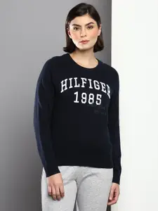 Tommy Hilfiger Women Typography Printed Pullover