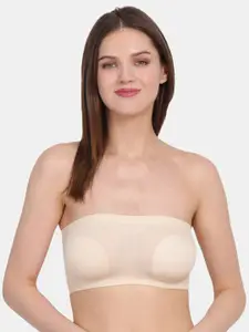 Amour Secret Beige Non Wired Non Padded Bandeau Bra