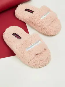 Ginger by Lifestyle Women Pink Rubber Sliders