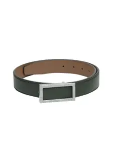 Calvadoss Men Green Textured PU Belt