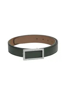 Calvadoss Kids-Boys Green Textured PU Belt