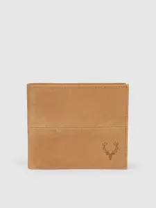 Allen Solly Men Tan Leather Two Fold Wallet
