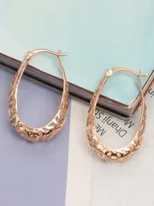 LeCalla Gold-Plated Silver Contemporary Hoop Earrings