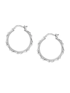 LeCalla 925 Sterling Silver Hoop Earrings