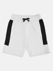 Pantaloons Junior Boys White Solid Regular Shorts