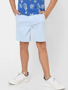 Jack & Jones Boys Blue Low-Rise Shorts