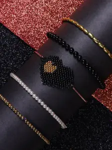 DIVA WALK EXCLUSIVE Women Set of 5 Beaded Bracelets
