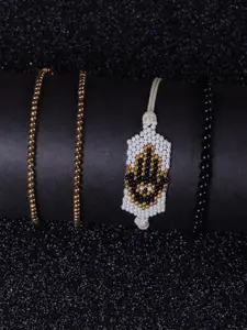 DIVA WALK EXCLUSIVE Women Set of 5 Black & White Bracelets