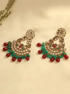 AccessHer Gold-Plated Mirror Chandbalis Earrings