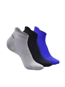 Heelium Men Pack of 3 Bamboo Super Soft Odour-Free Breathable Ankle-Length Socks