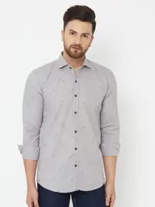 JOLLY'S Men Grey Floral Printed Casual Shirt