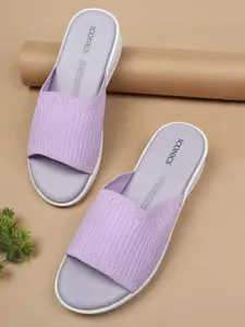 ICONICS Women Lavender Comfort Peep Toes