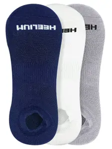 Heelium Men ack Of 3 Solid Ankle-Length Socks