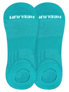 Heelium Men Pack Of 2 Solid Ankle-Length Socks