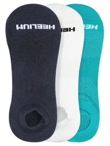 Heelium Men Pack Of 3 Solid Ankle-Length Socks