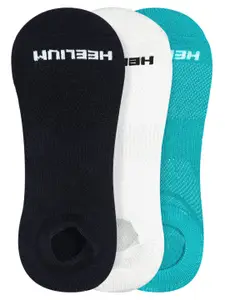 Heelium Men Pack Of 3 Solid Ankle-Length Socks