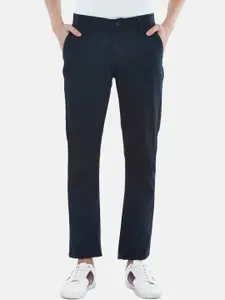 BYFORD by Pantaloons Men Navy Blue Trousers