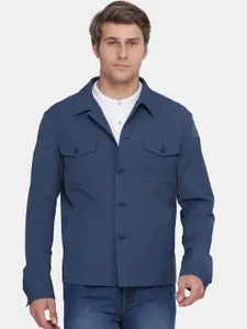 Blackberrys Navy Blue Formal Solid Blazer