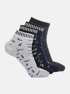 Kolor Fusion Men Pack Of 4 Ankle-Length Socks