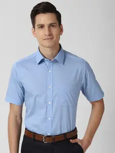 Peter England Men Blue Formal Shirt