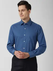 Peter England Men Blue Formal Shirt