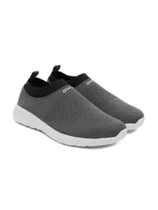 ASIAN Men Grey Mesh Running Non-Marking Shoes