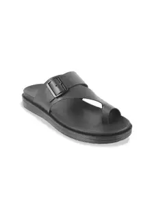 Metro Men Black Ethnic Comfort Sandals