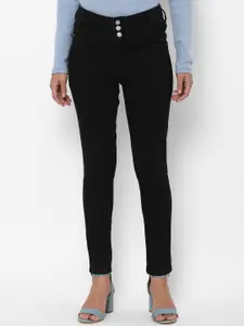 Allen Solly Woman Women Black Skinny Fit High-Rise Jeans