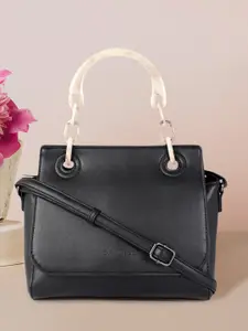 Caprese Women Black Structured Satchel