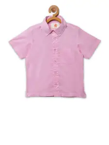 charkhee Boys Pink Comfort Casual Shirt
