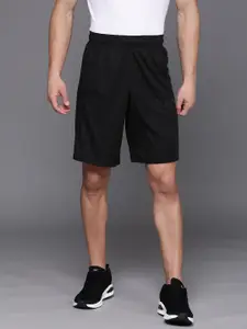 UNDER ARMOUR Men Black Solid Baseline 10" Shorts