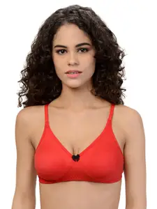 Leading Lady Red Full-Coverage T-shirt Bra