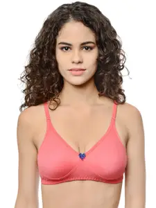 Leading Lady Coral Pink Full-Coverage T-shirt Bra