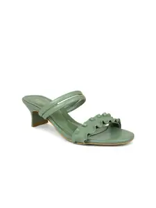 Inc 5 Women Green Block Heels