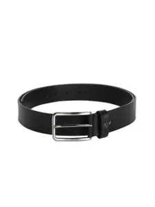 Van Heusen Men Black Solid Leather Belt