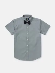 Gini and Jony Boys Grey Classic Casual Shirt